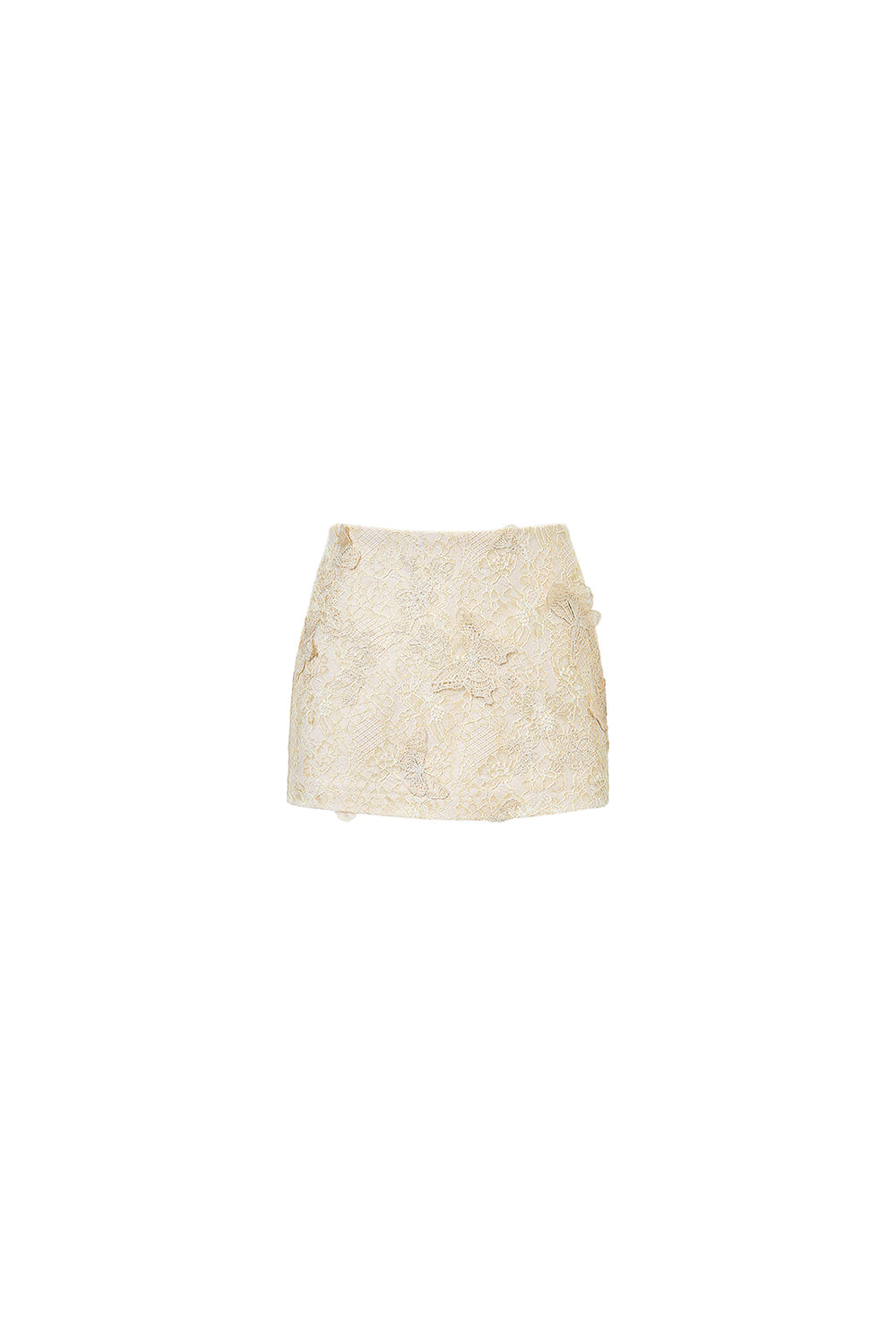 Butterfly Reverie A-line Embroidered Tulle Mini Skort