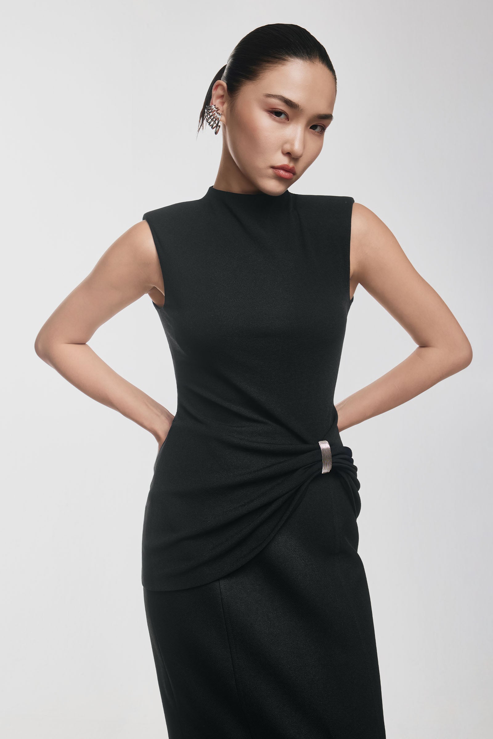 Amour Straight Polycotton Skirt