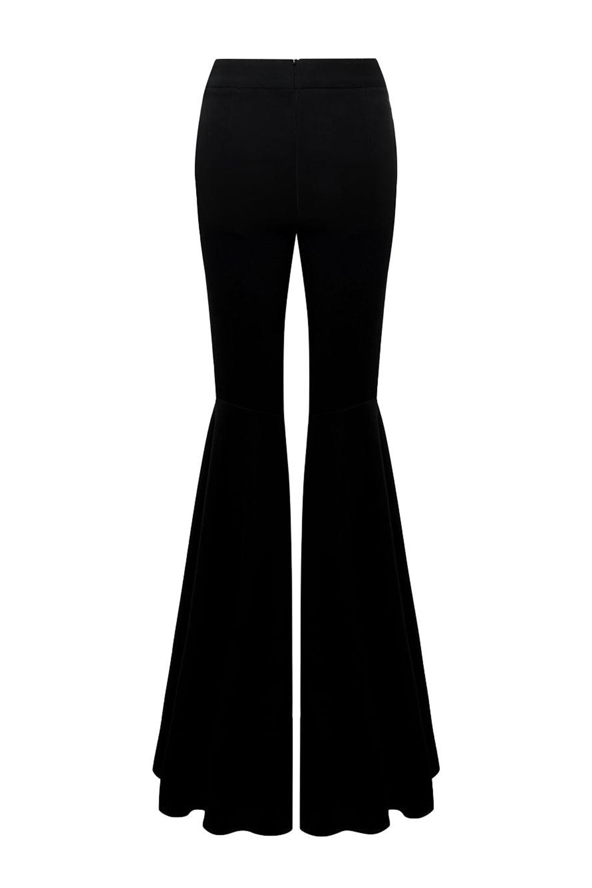 Soleila Fit and Flare High Waist Crepe Floor Length Pants