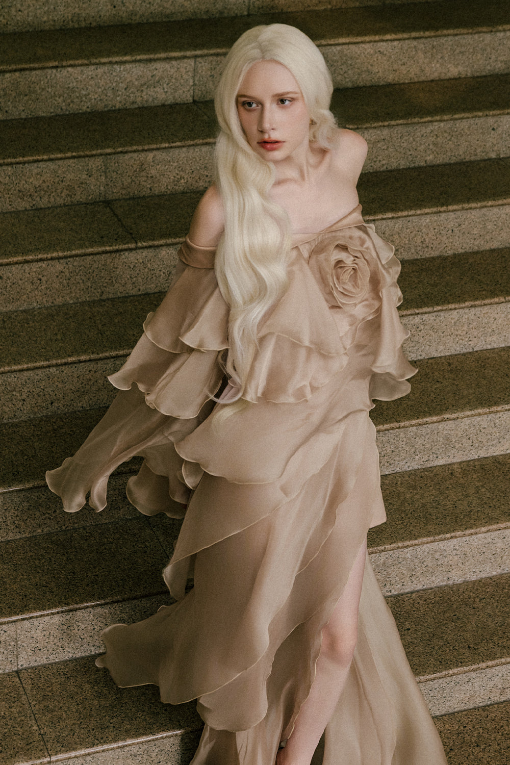 Cynthia Ruffle Maxi Dress