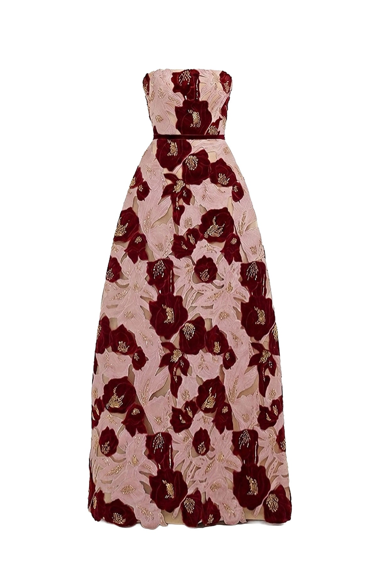 maxi dresses xxs Pineda Pegged Back Slit Polyester Maxi Dress