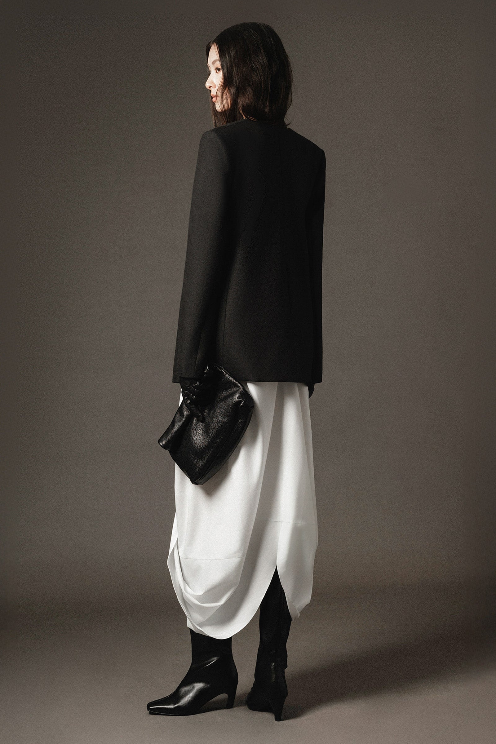 Tori Bubble Draped Skirt