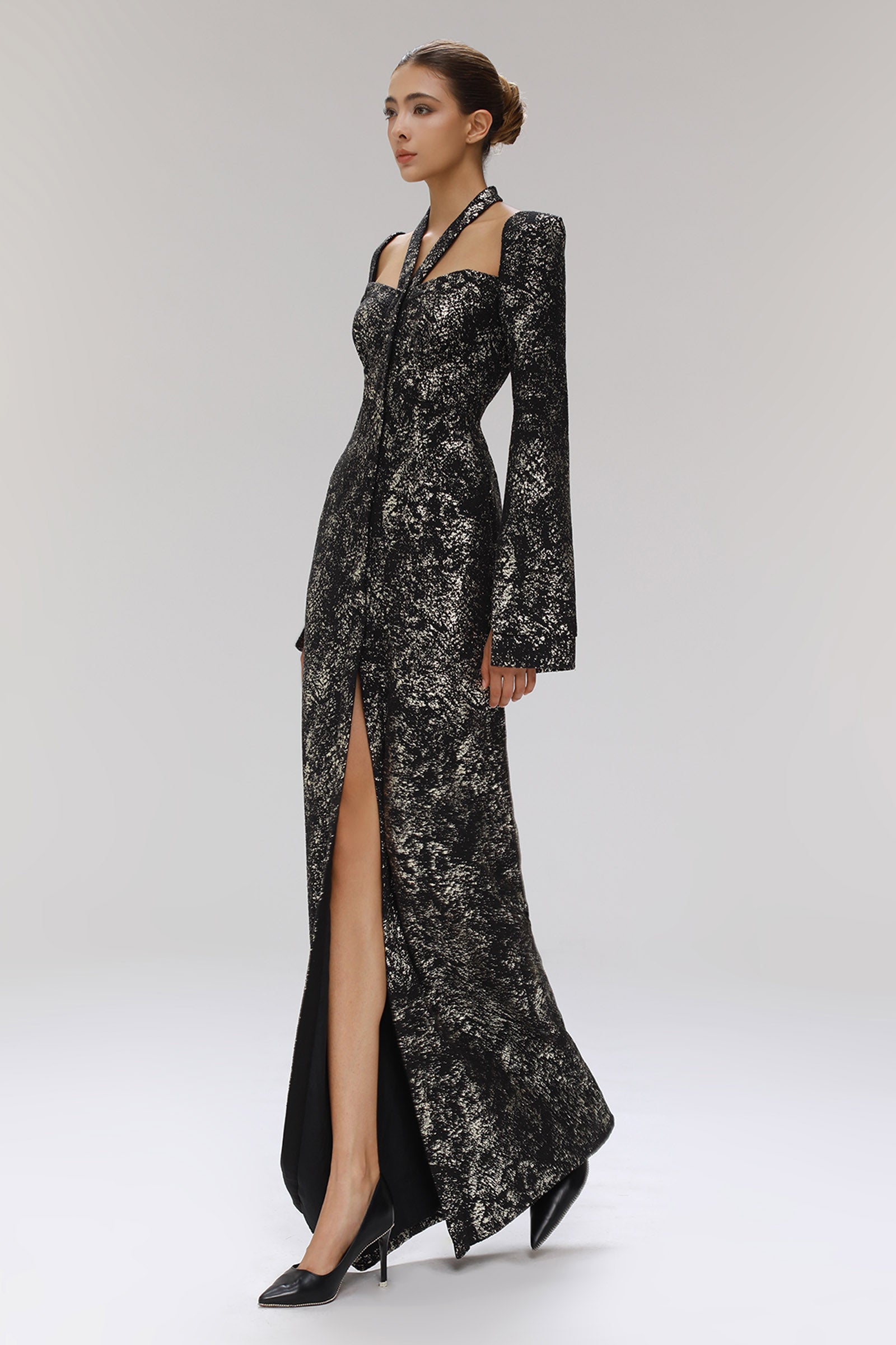 Reminiscence Split Sleeve Maxi Dress