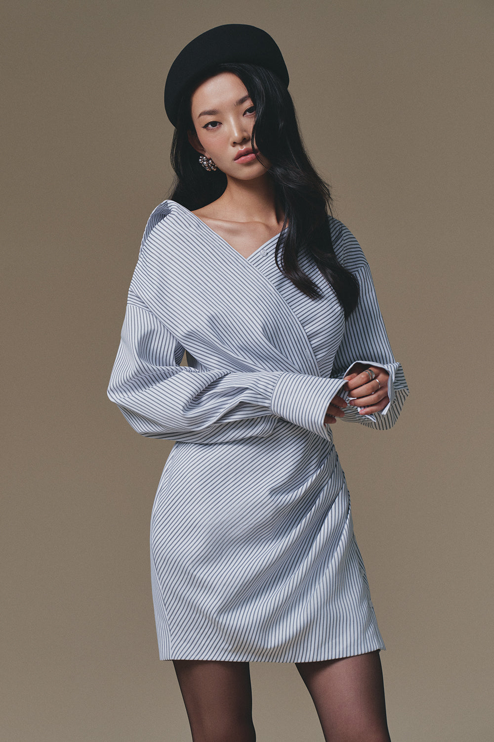 Selene Wrap Mini Dress