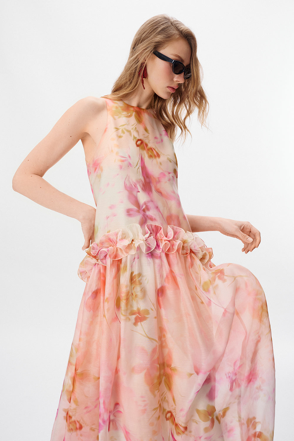 Mireya Ruffle Maxi Dress