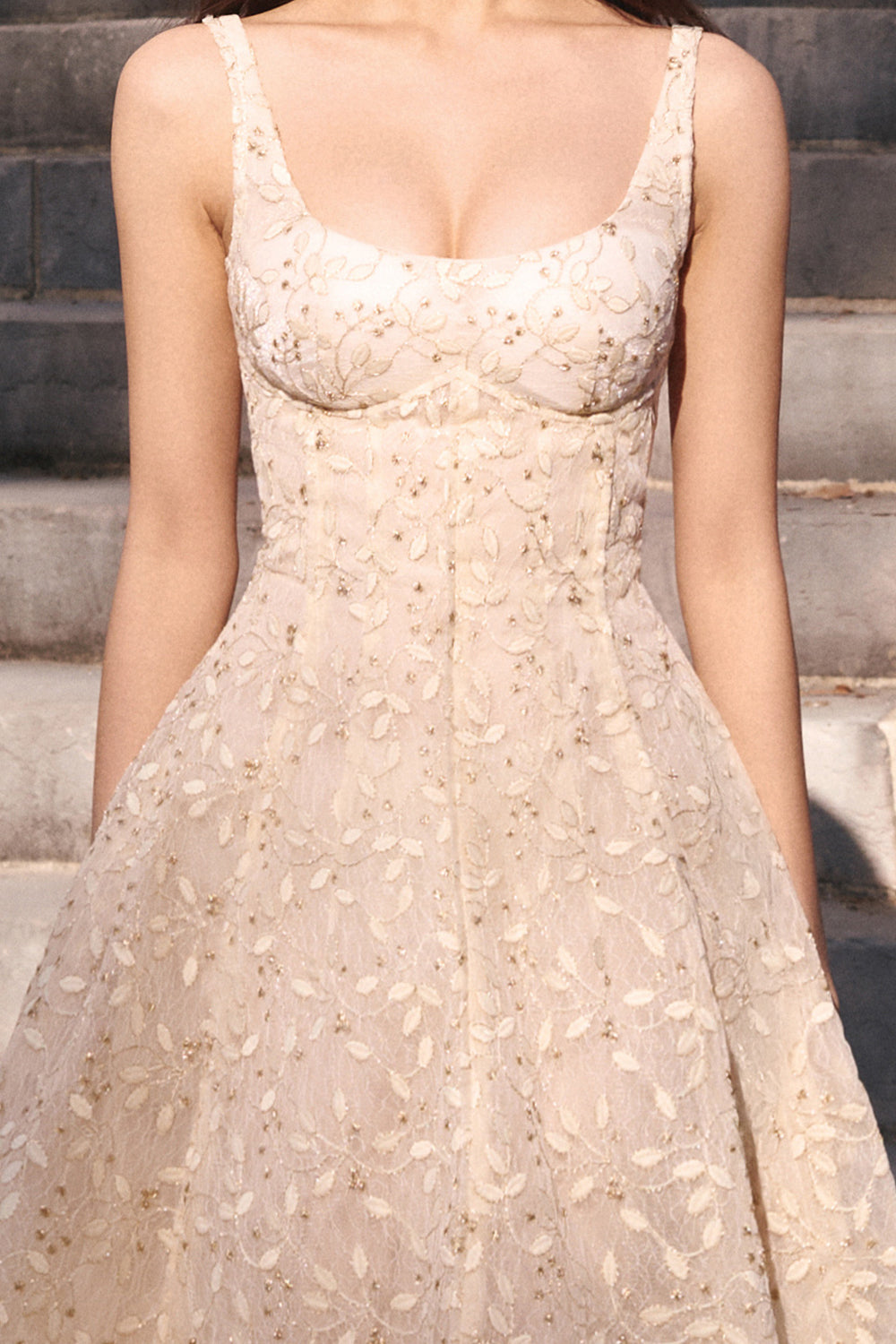 Sia Scoop Neck Midi Dress