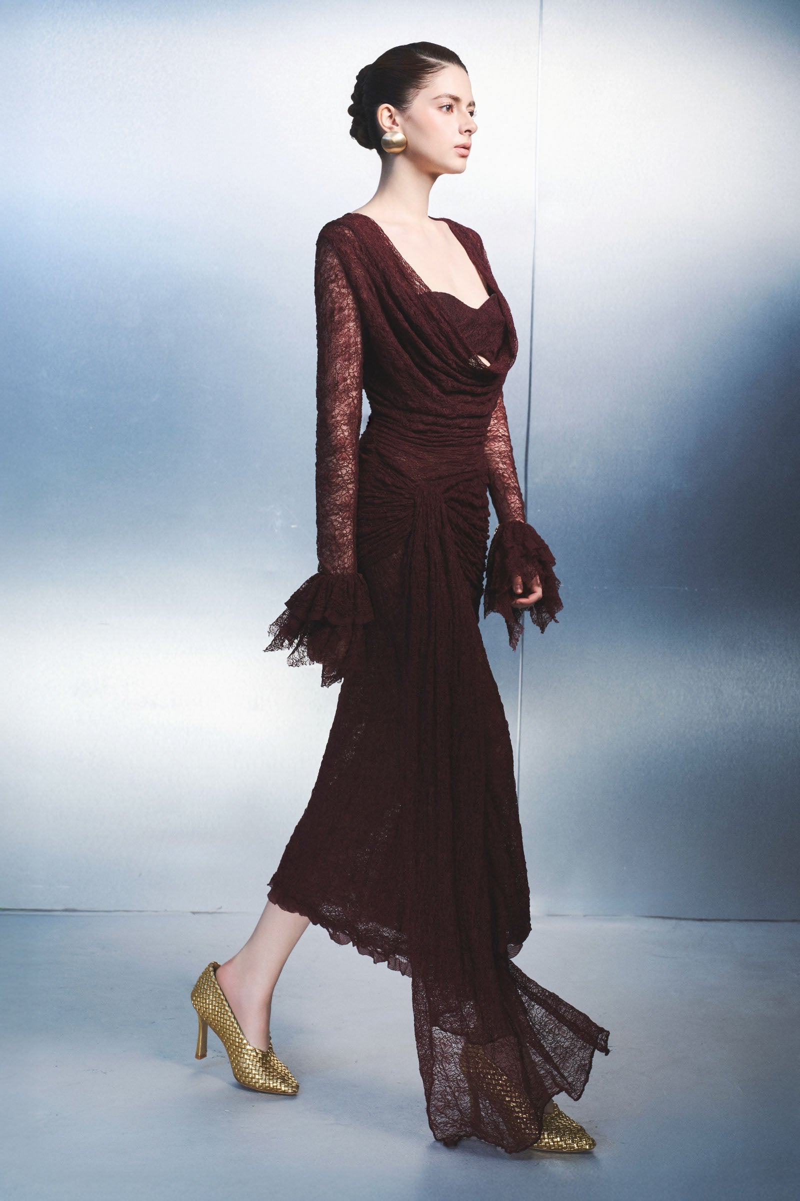 Tina Draped Midi Dress