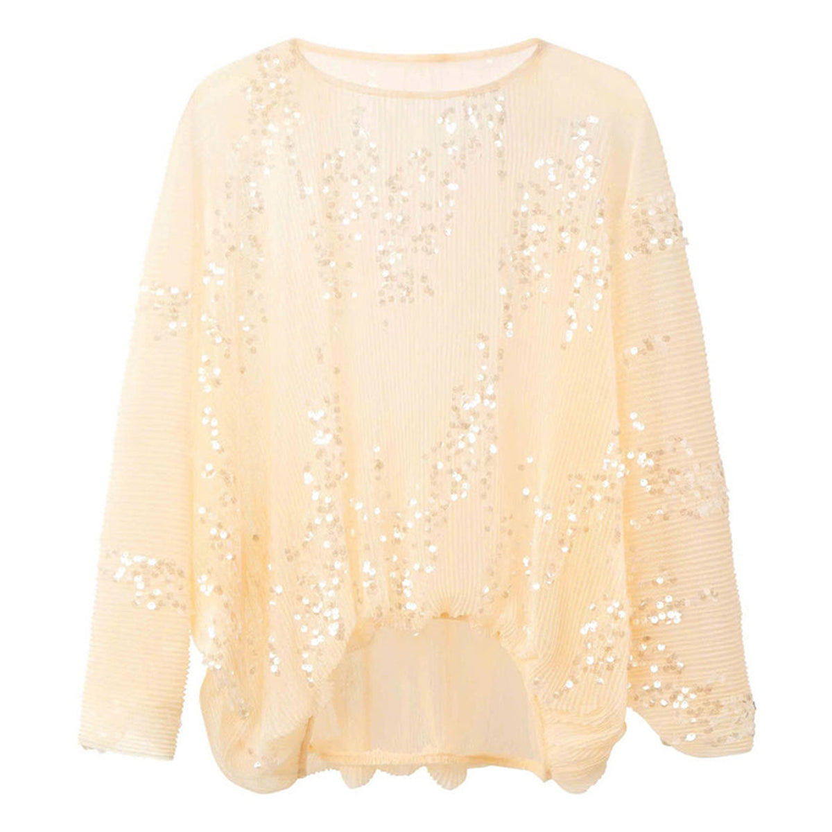 Grace Cocoon Batwing Sleeved Tulle Top