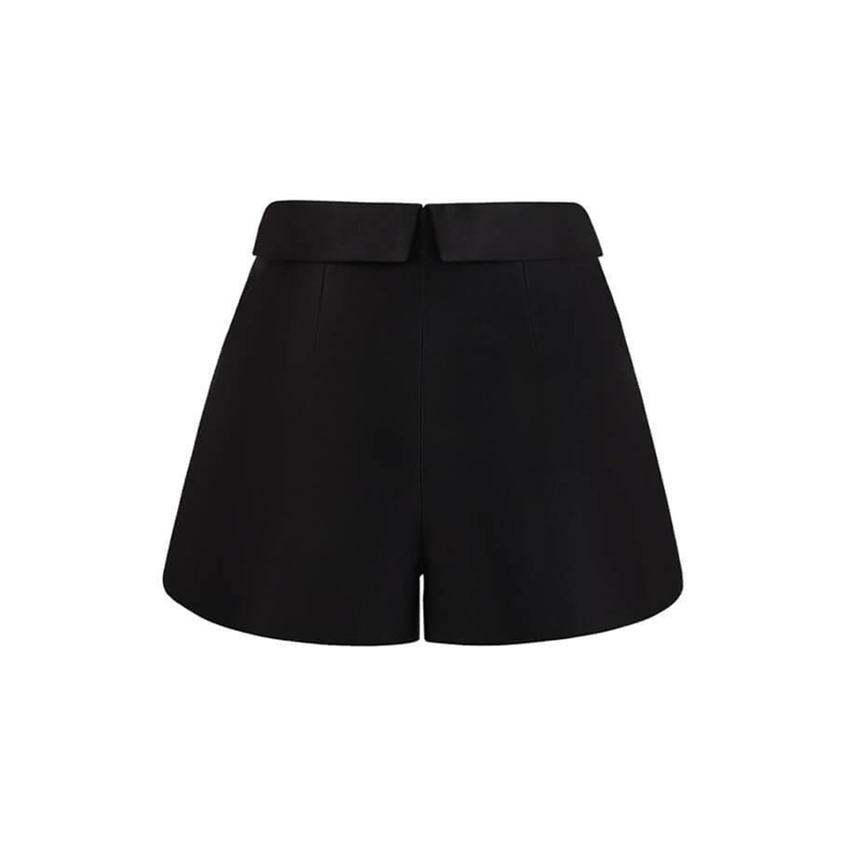 Hebe Draped Taffeta Thigh Length Shorts