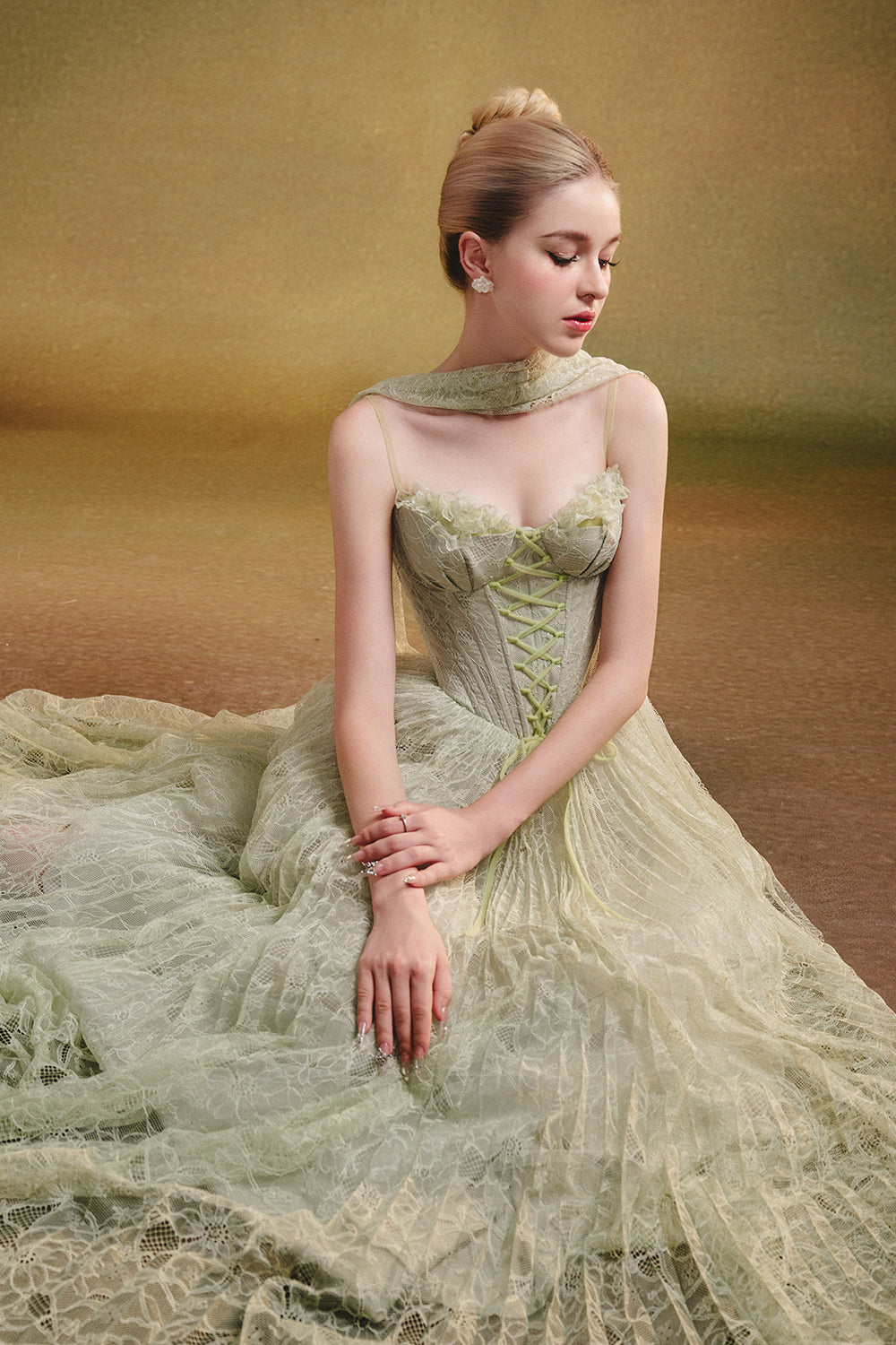 Twilight Sweetheart Pleated Maxi Dress