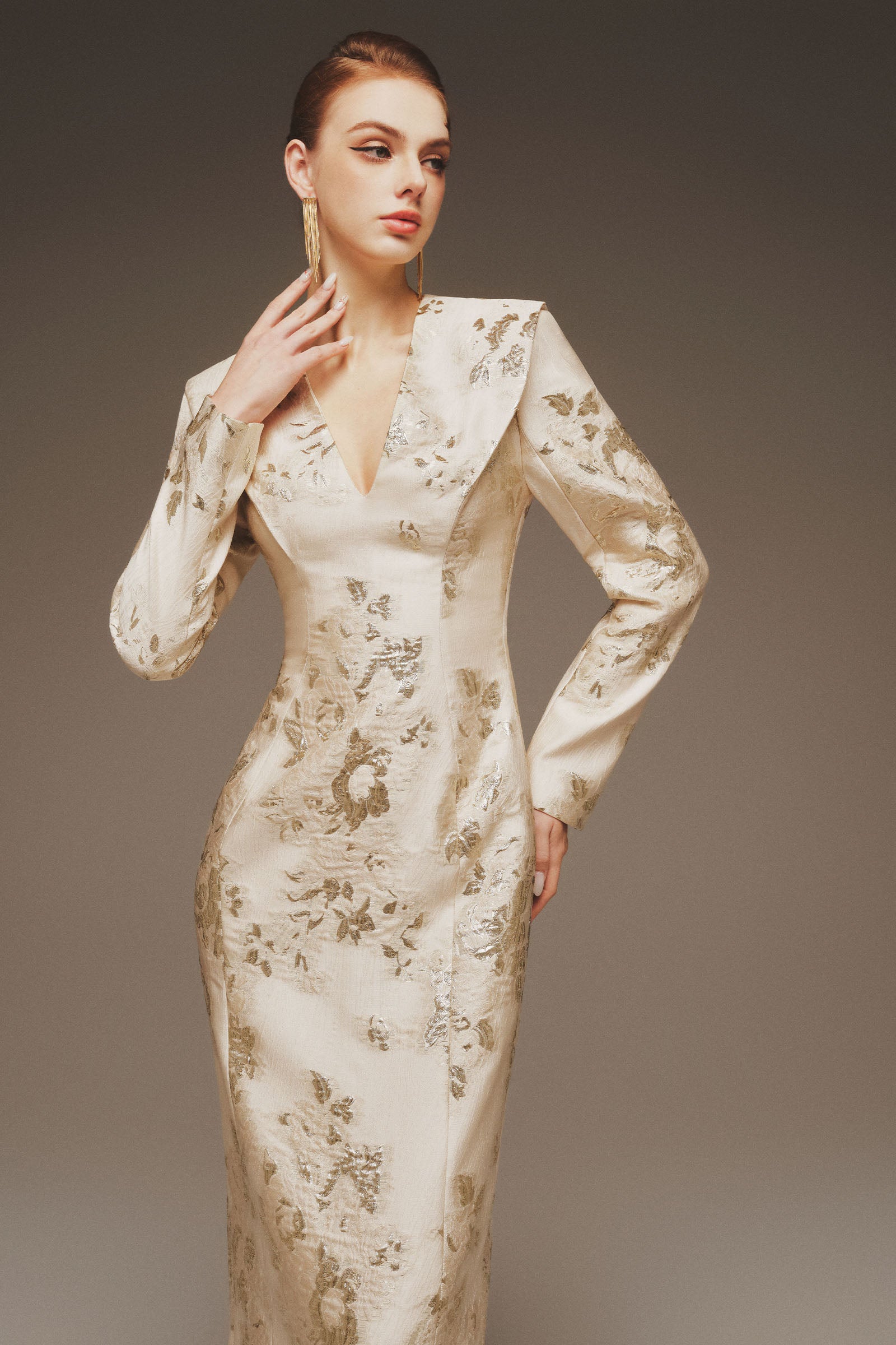 Velune V-Neck Maxi Dress