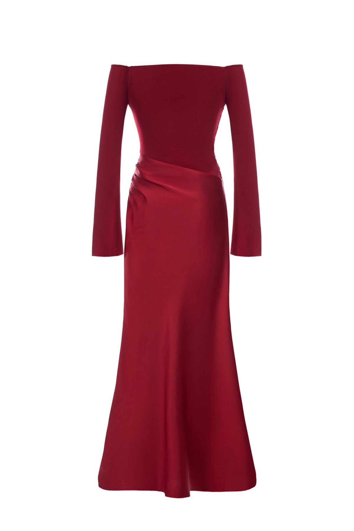 Phoenix Off-Shoulder Draped Maxi Dress
