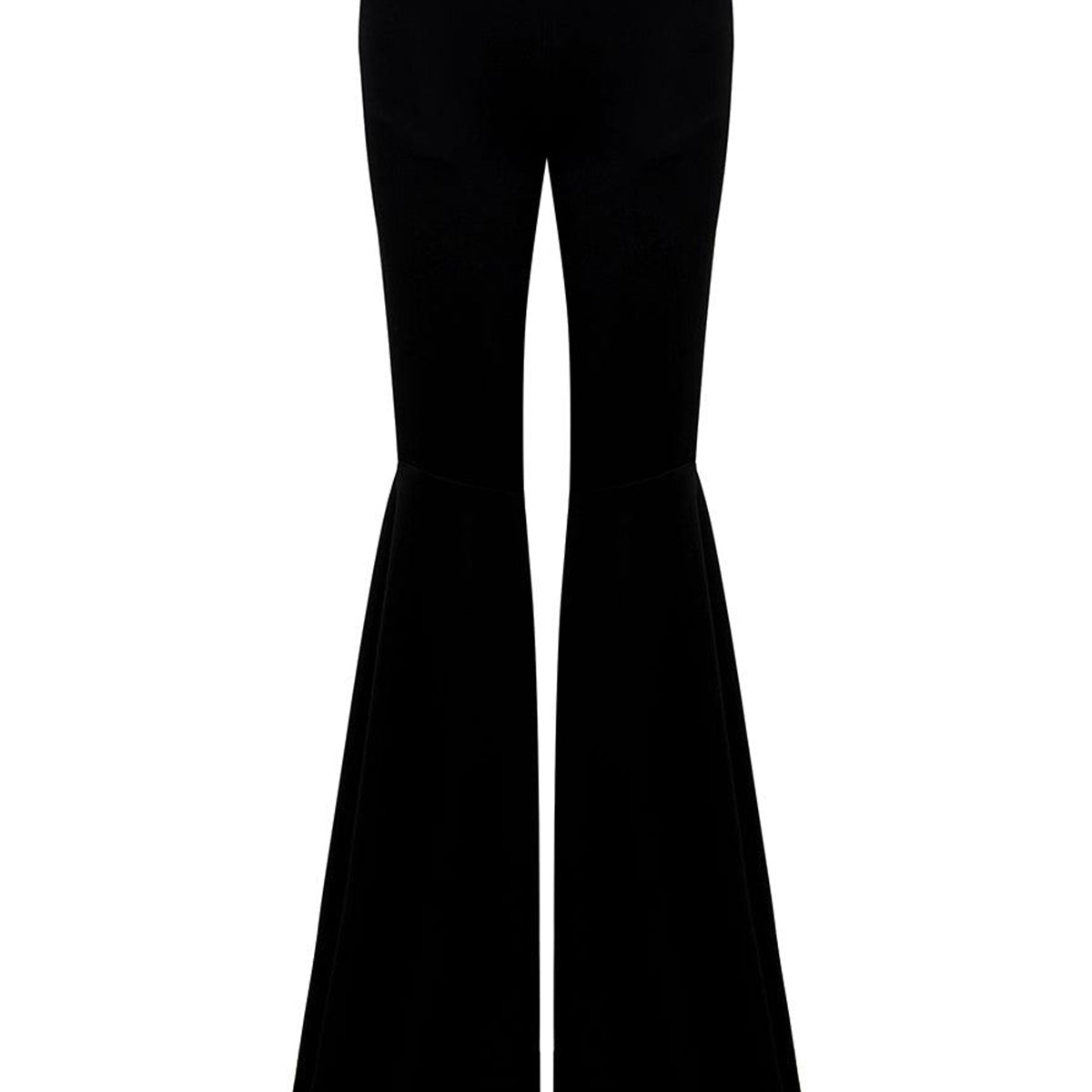 Soleila Fit and Flare High Waist Crepe Floor Length Pants