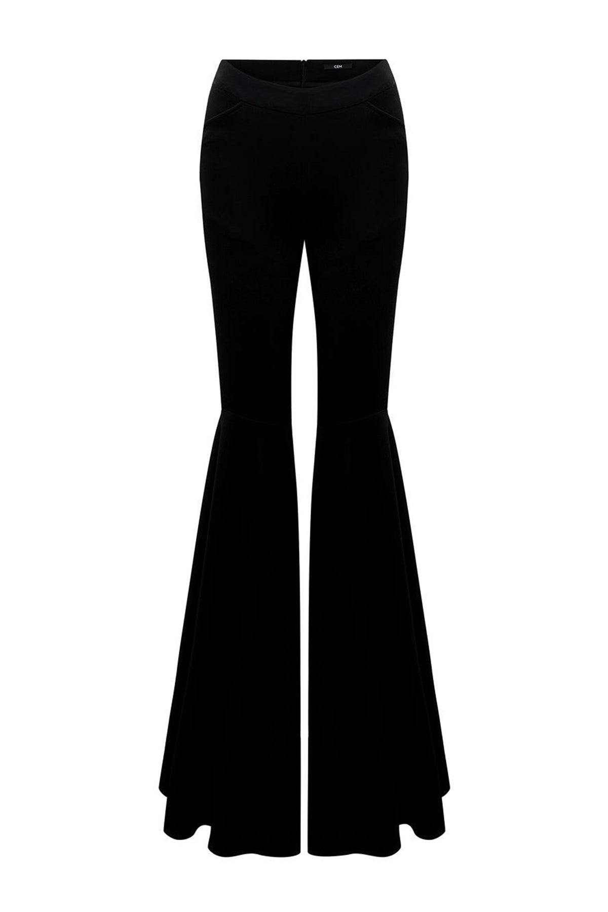 Soleila Fit and Flare High Waist Crepe Floor Length Pants
