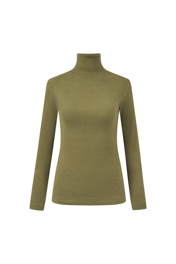 Rove Bodycon Turtle Neck Wool Blend Top