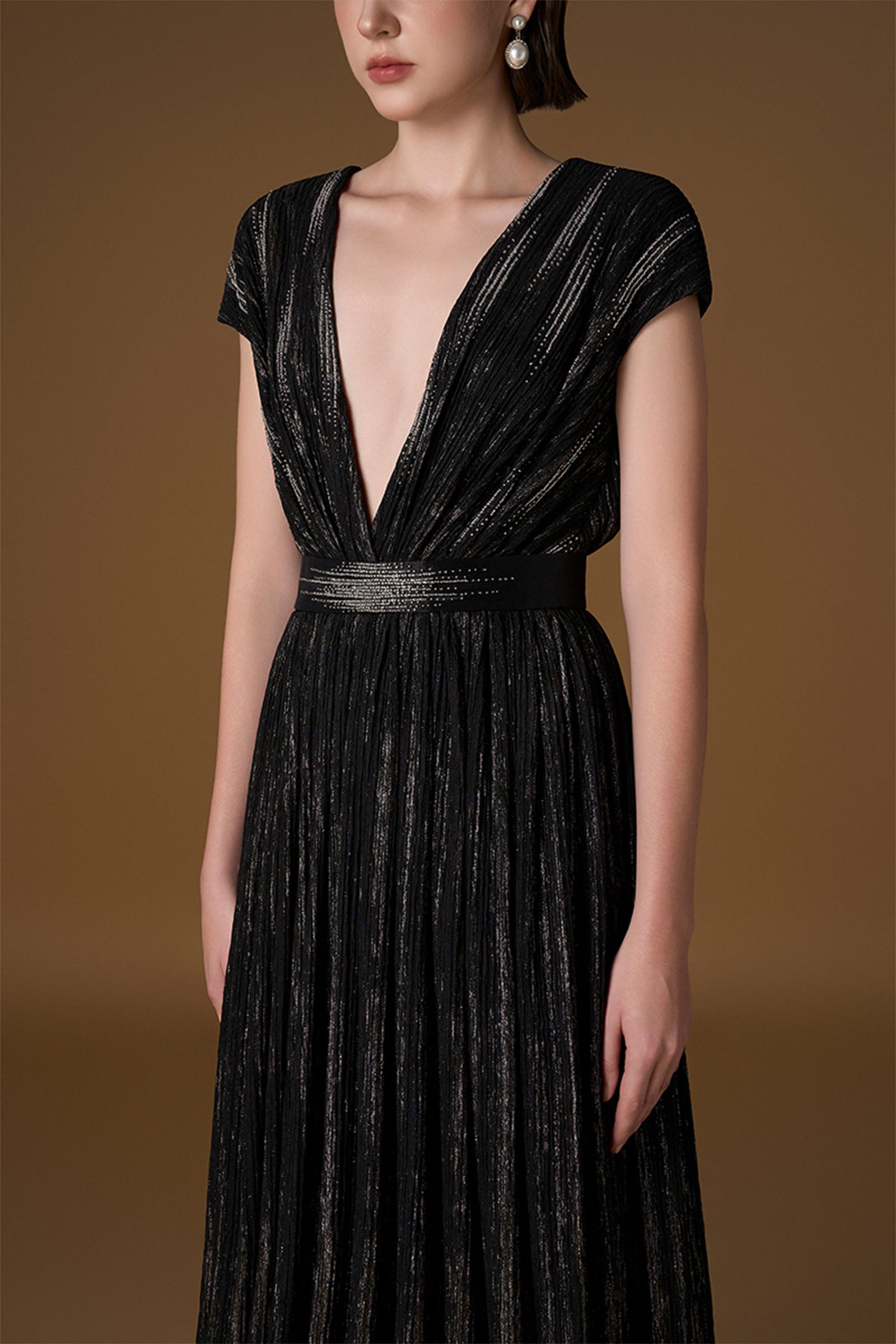 Kaelis V-Neck Maxi Dress