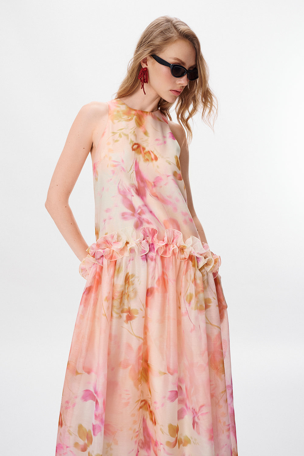 Mireya Ruffle Maxi Dress