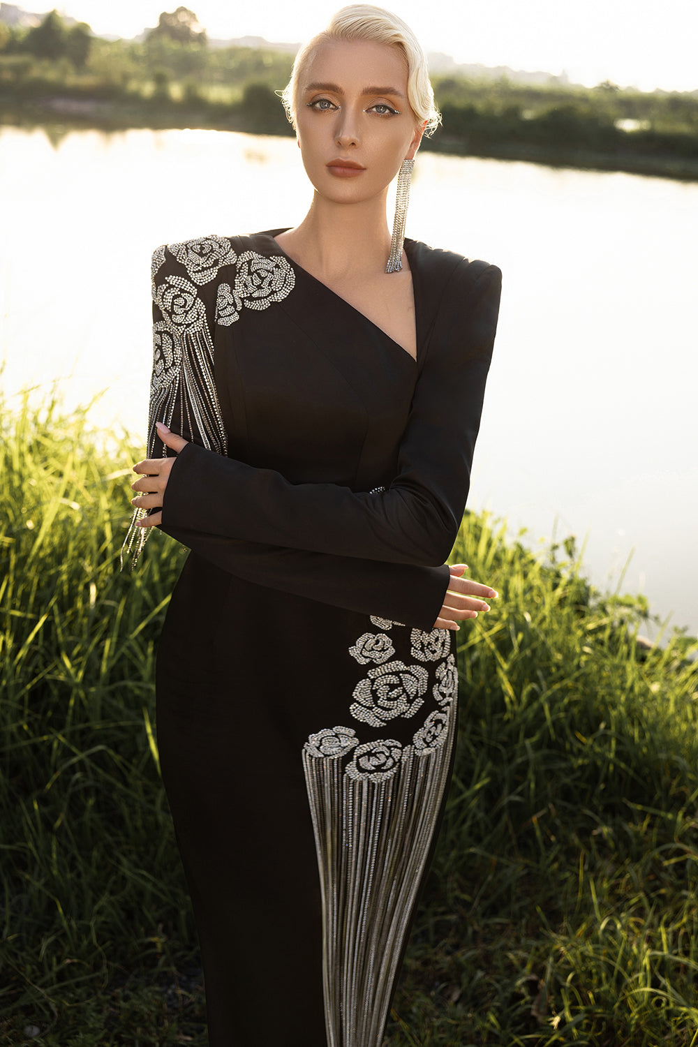 Aurelia Fringe Maxi Dress