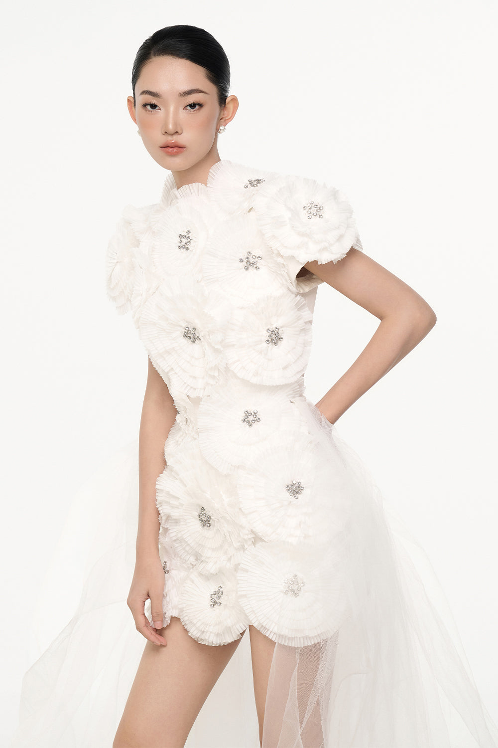 Cina Applique Mini Dress