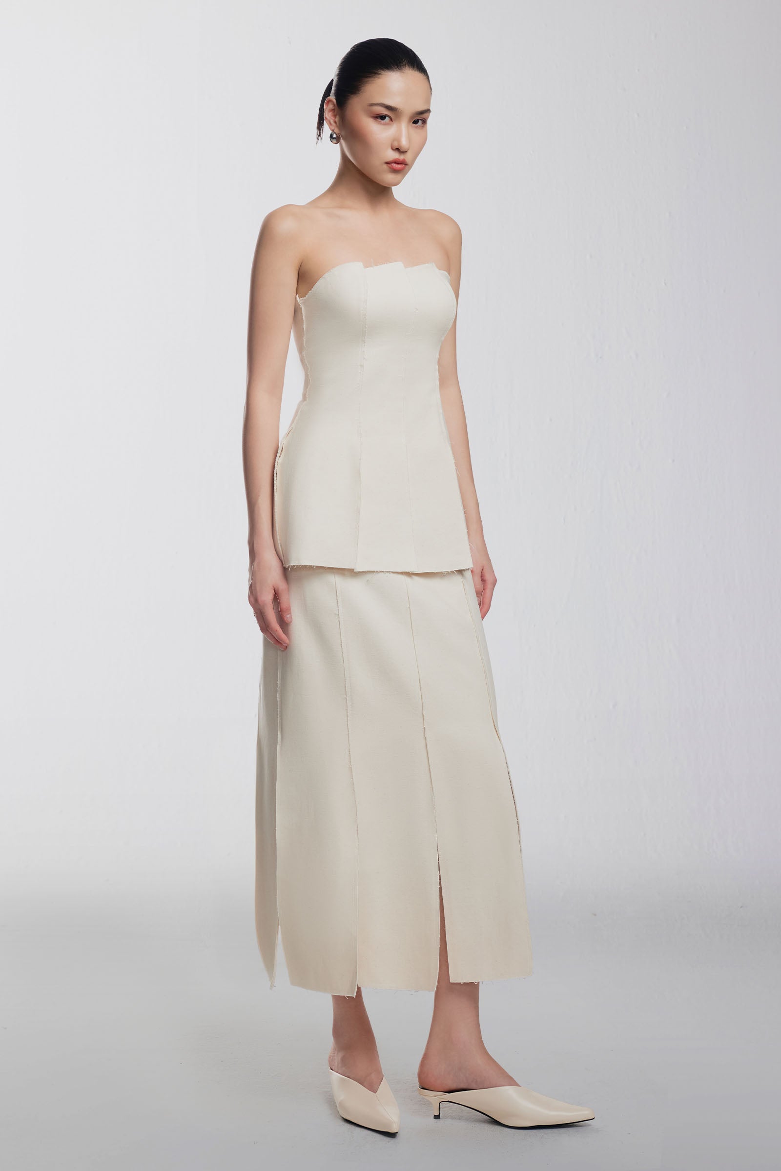 Lael Straight Polycotton Skirt