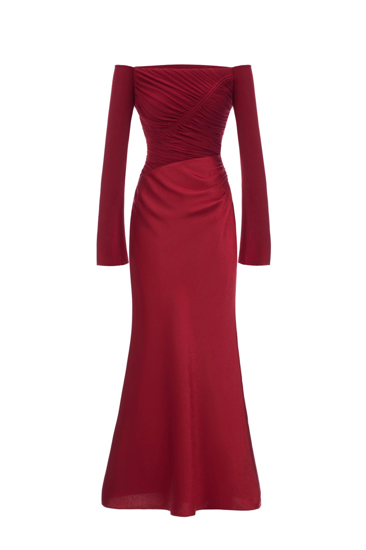 Phoenix Off-Shoulder Draped Maxi Dress