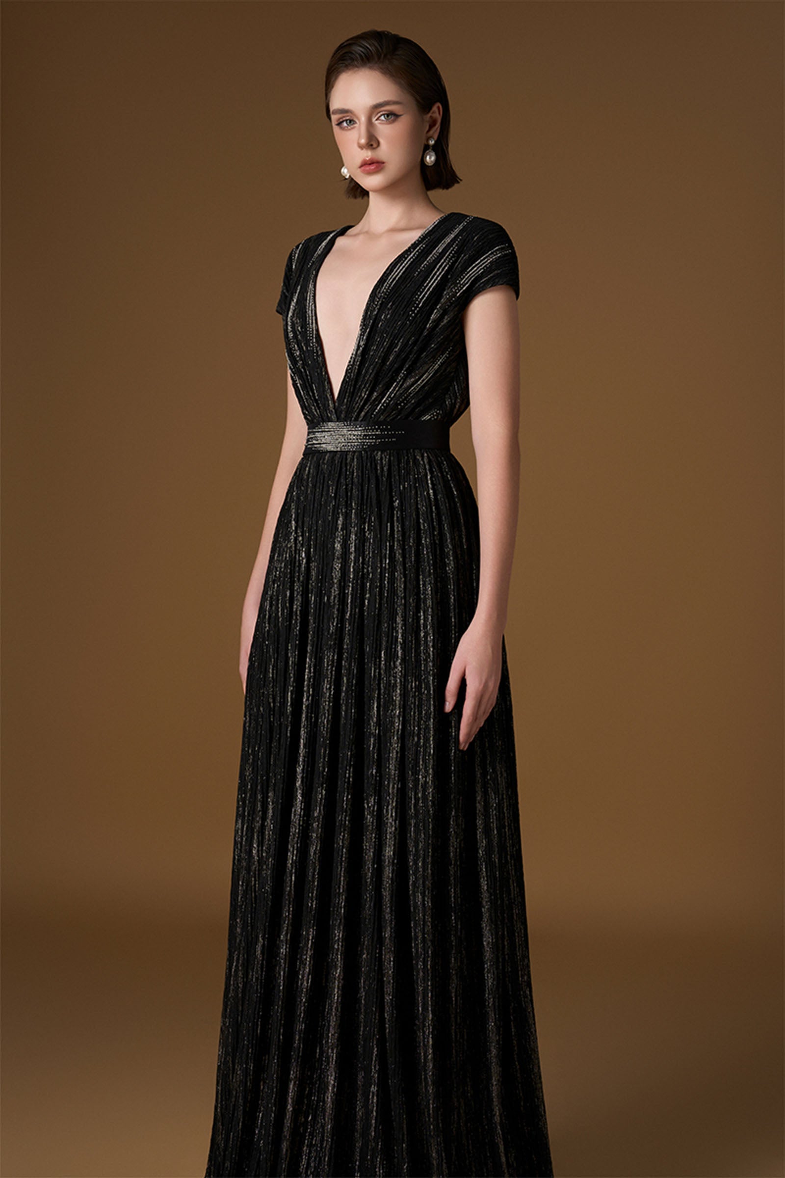 Kaelis V-Neck Maxi Dress