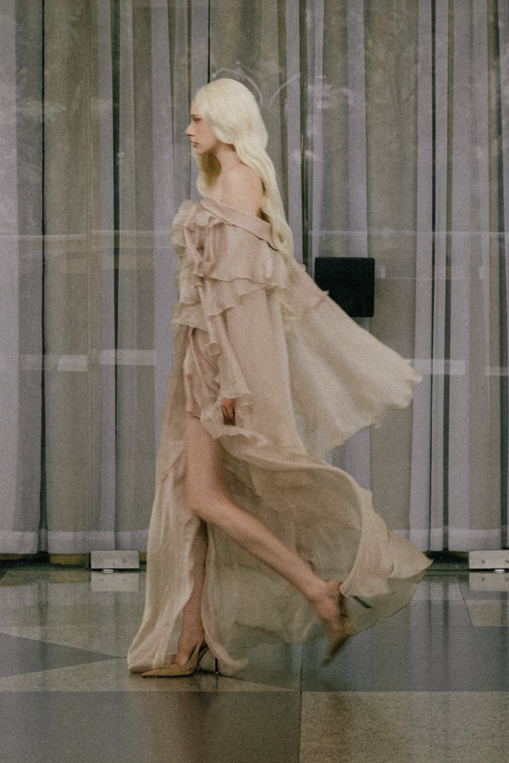 Cynthia Ruffle Maxi Dress