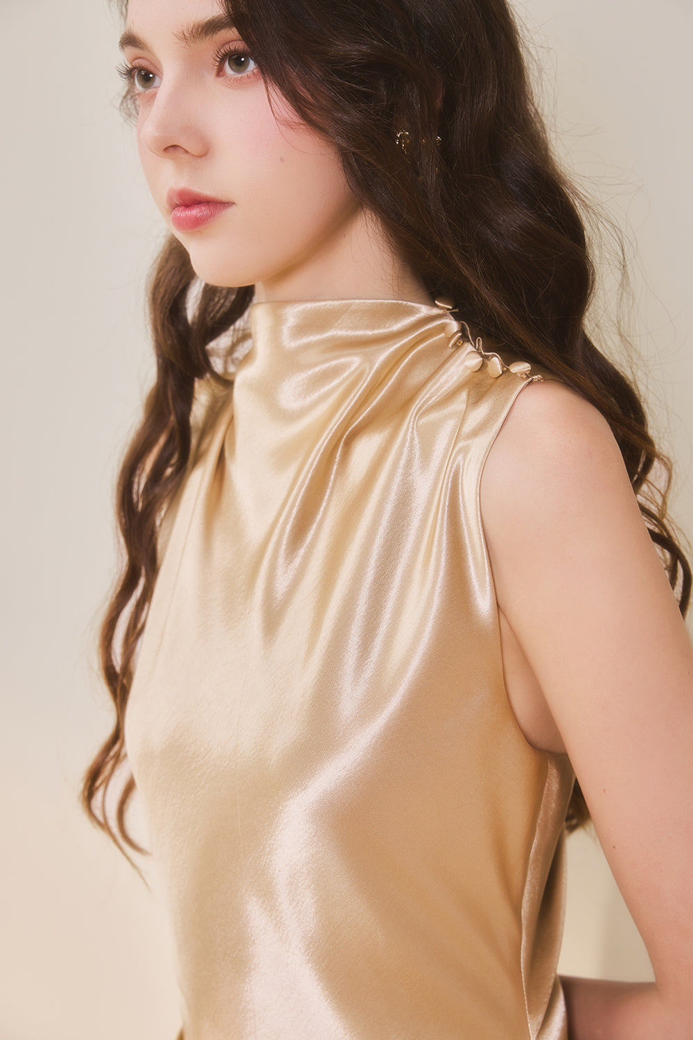 Neri V-Neck Midi Dress