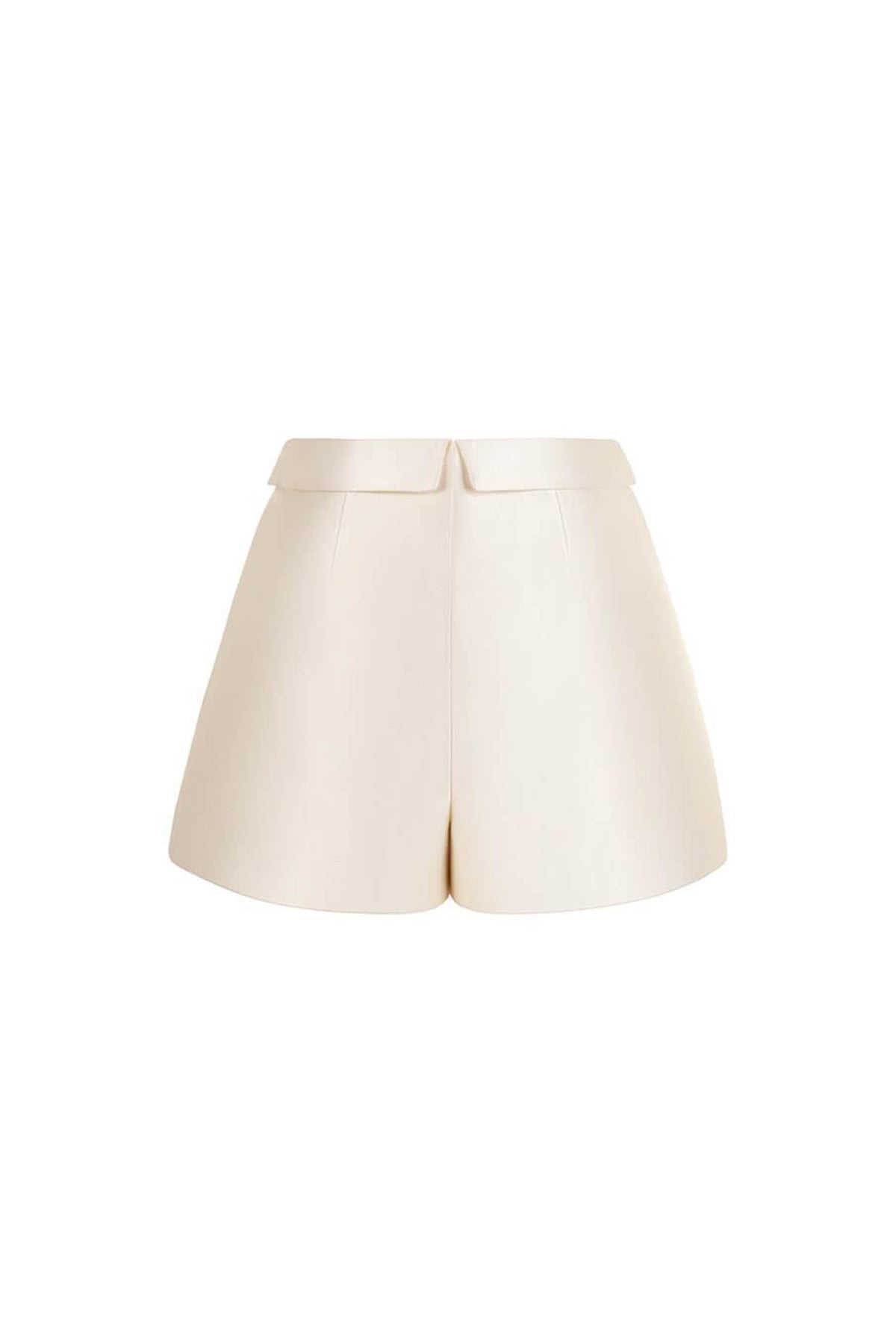 Hebe Draped Taffeta Thigh Length Shorts