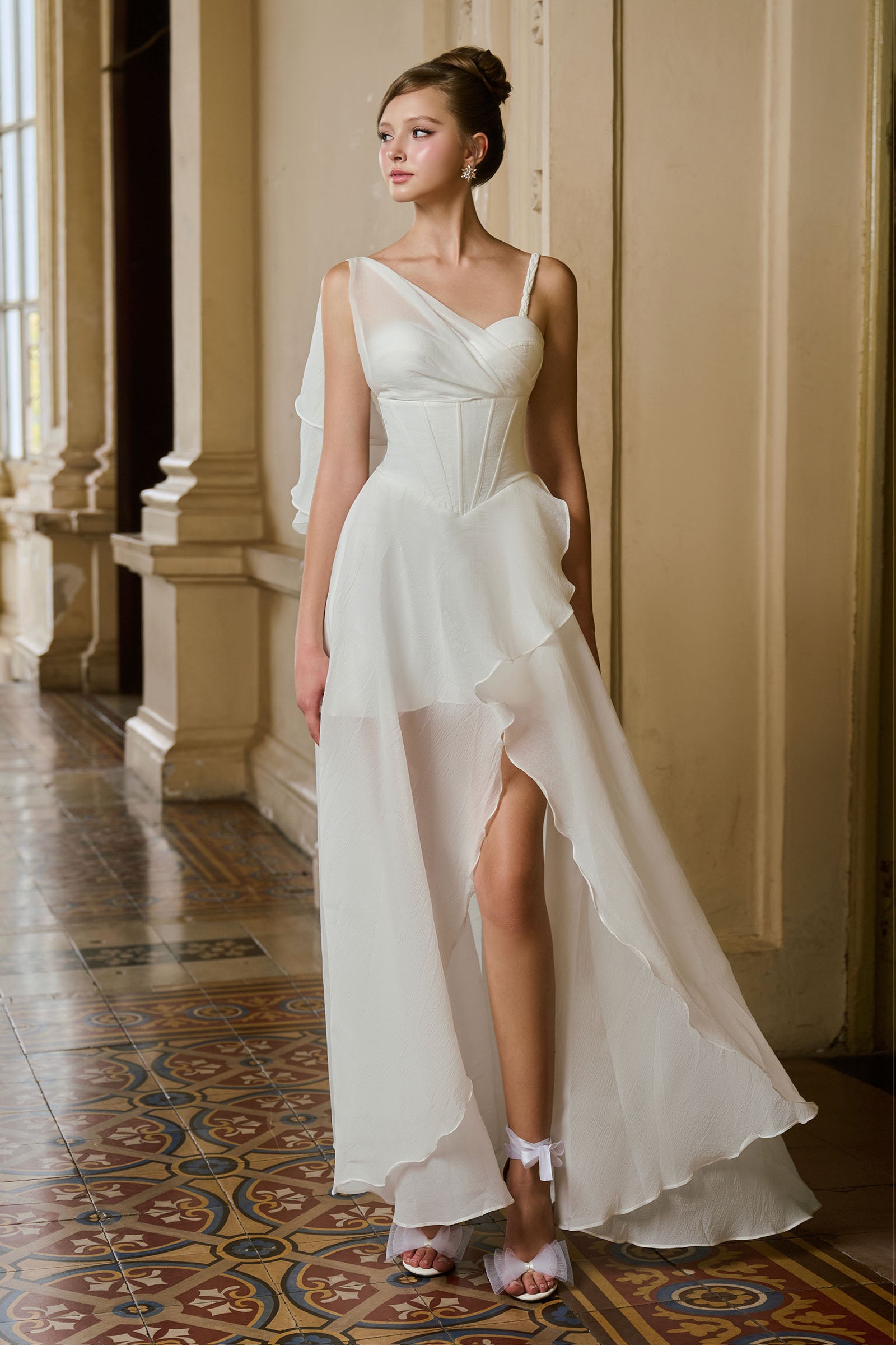 Celeste Asymmetric Maxi Dress
