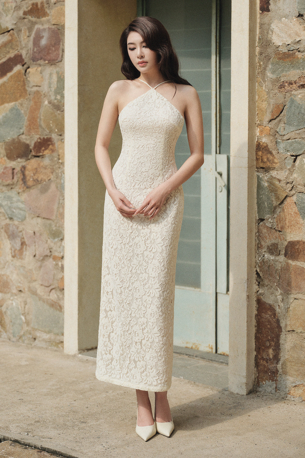 Claire Cross Straps Midi Dress