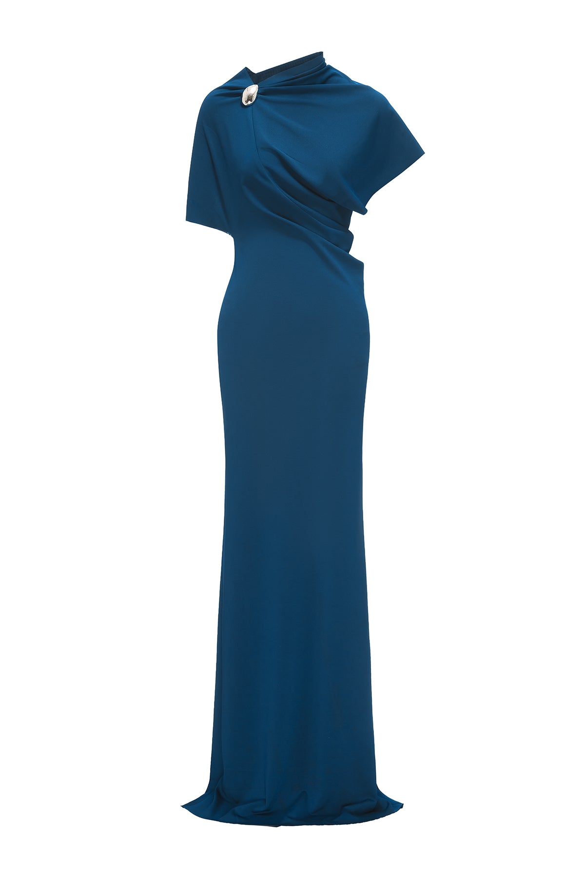 Thalassa Asymmetric Neck Maxi Dress