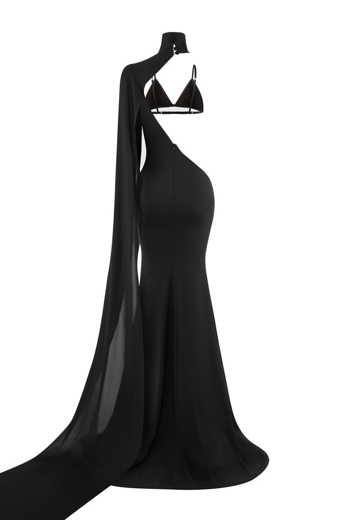 Selene Bodycon Cut-Out Spandex Floor Length Dress
