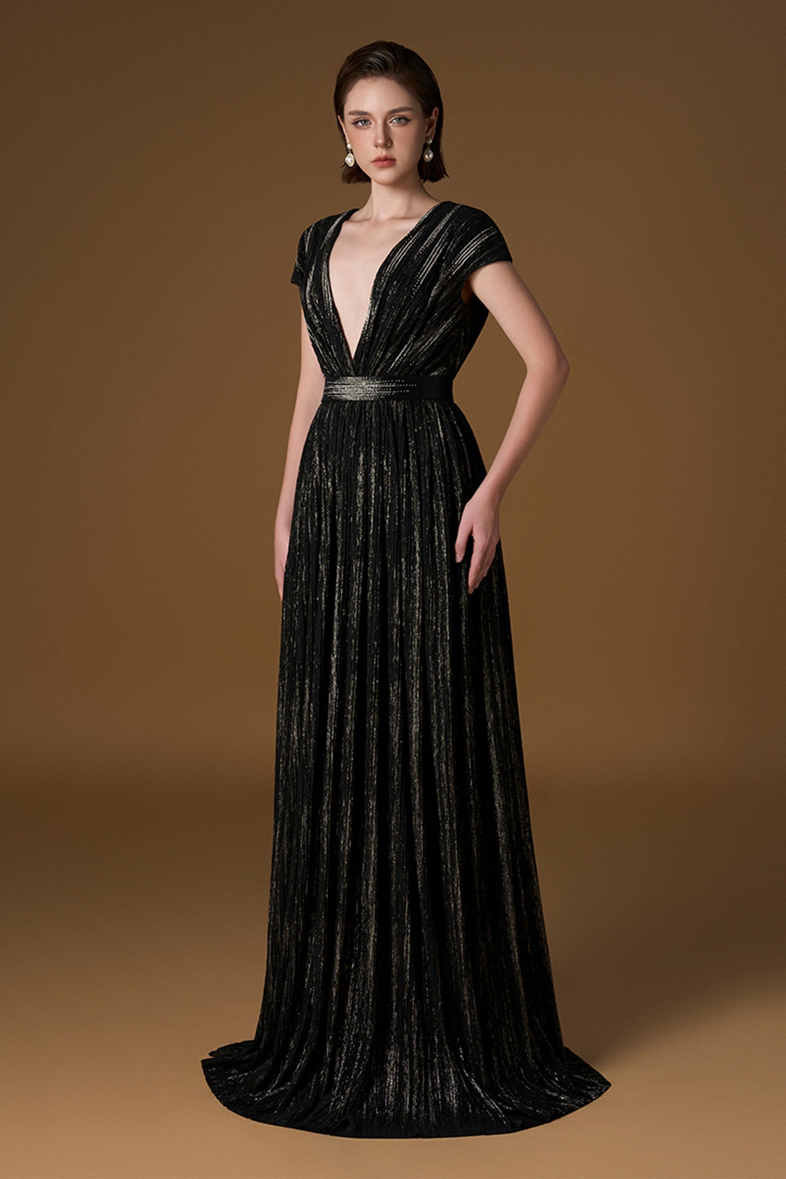 Kaelis V-Neck Maxi Dress