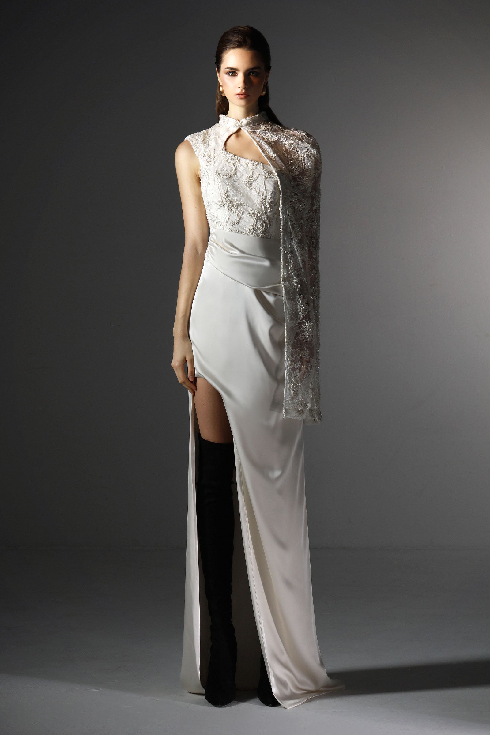 Neroli Asymmetric Maxi Dress