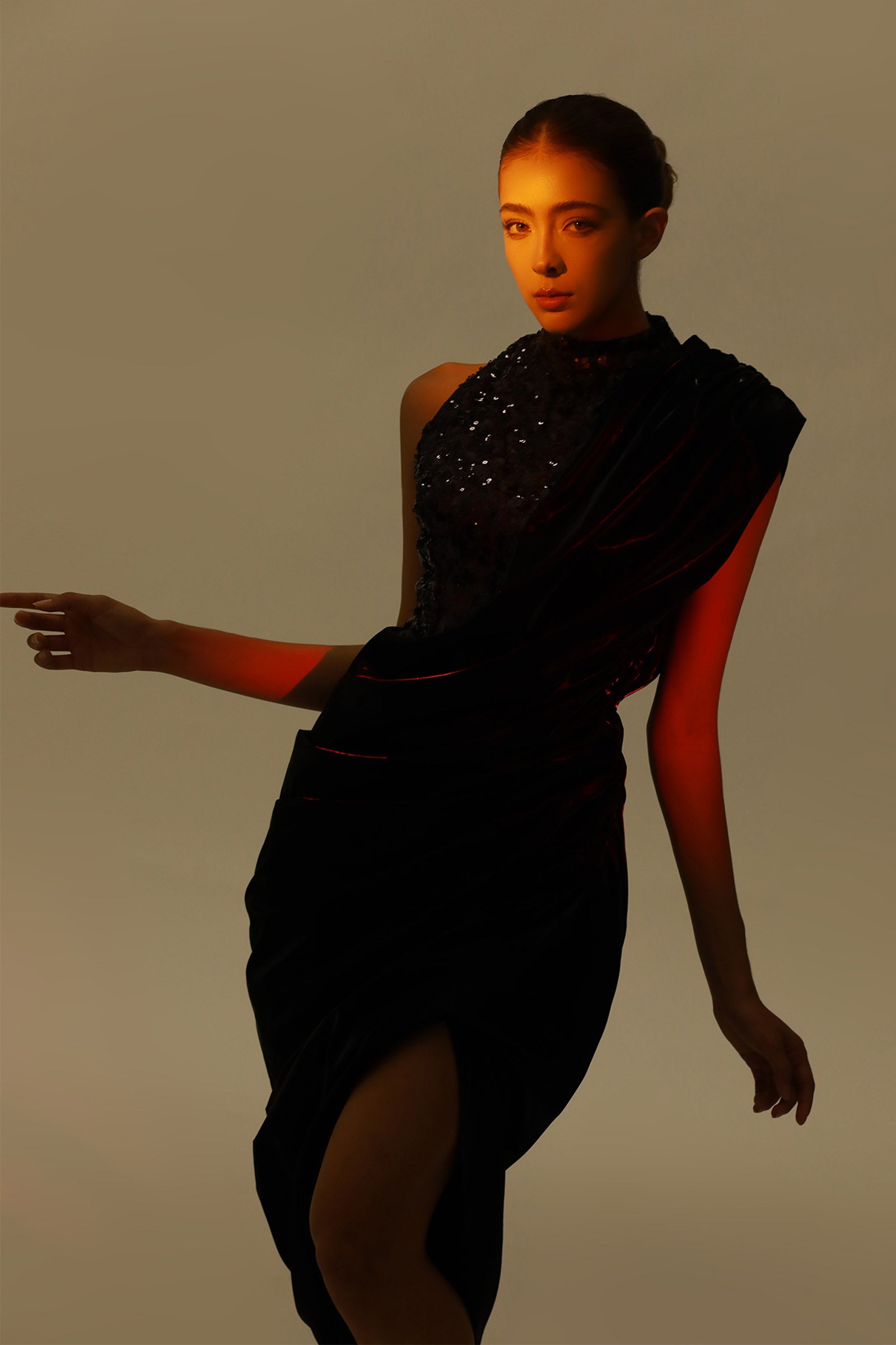 Senses Draped Maxi Dress