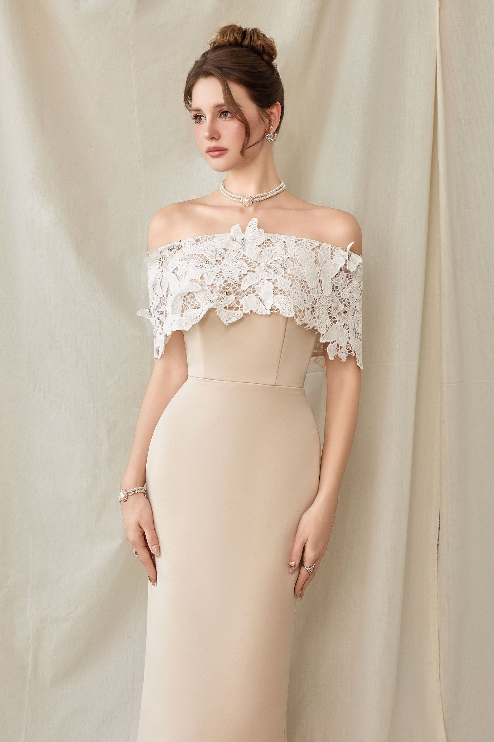 Florentia Off-Shoulder Midi Dress