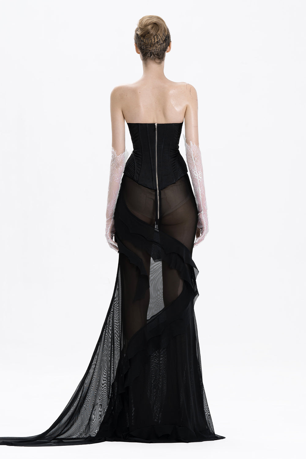 Vale Mermaid Draped Maxi Dress