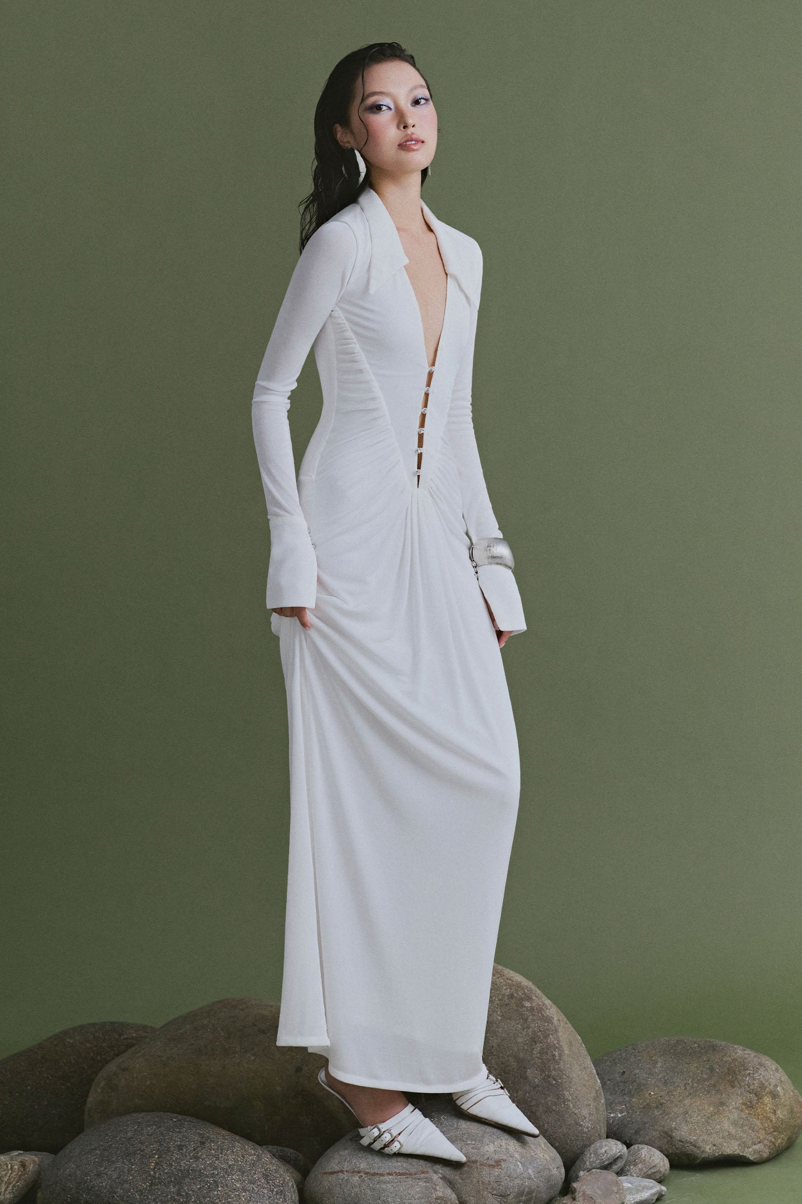 Ruched Maxi Dress