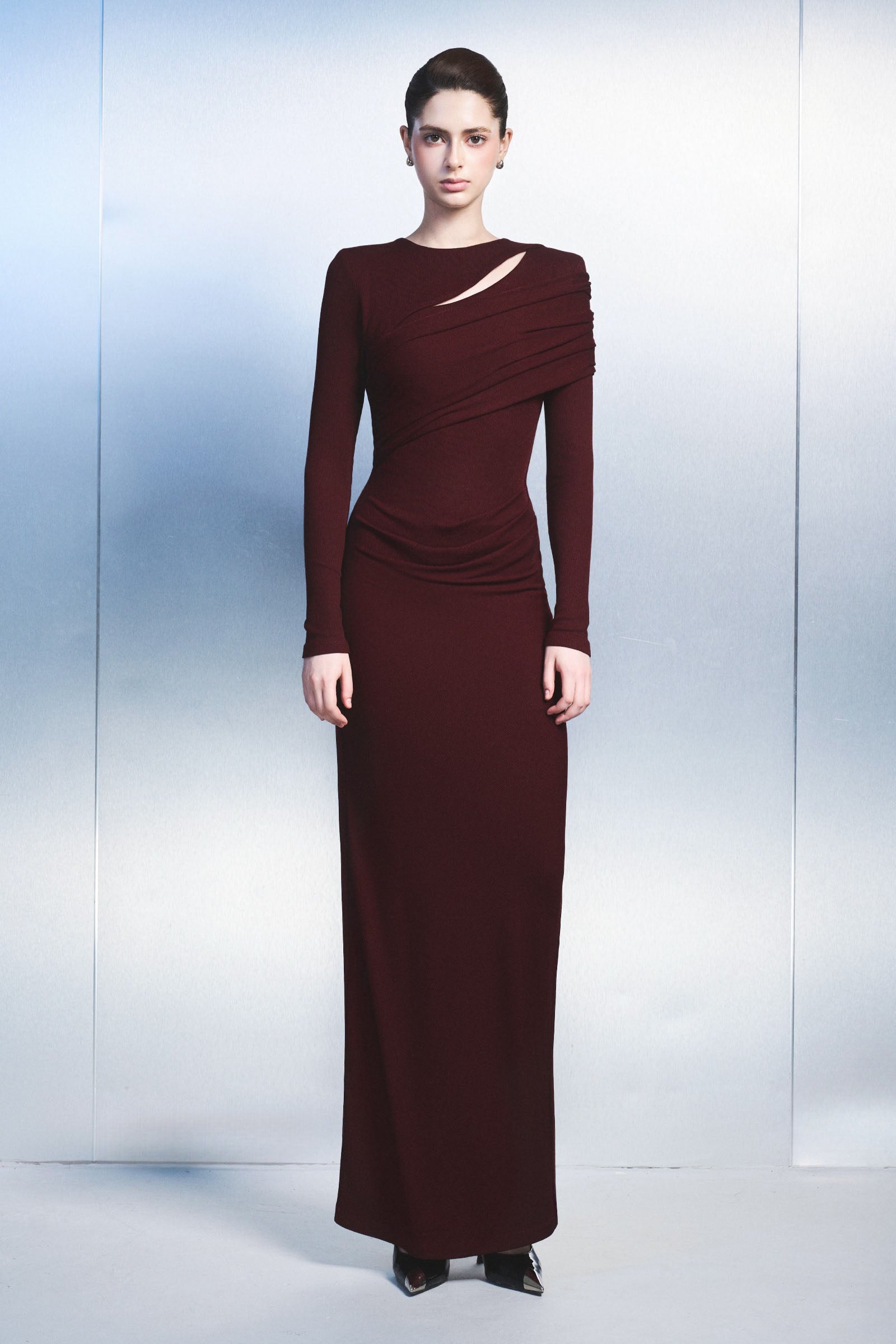 Zumie Draped Maxi Dress