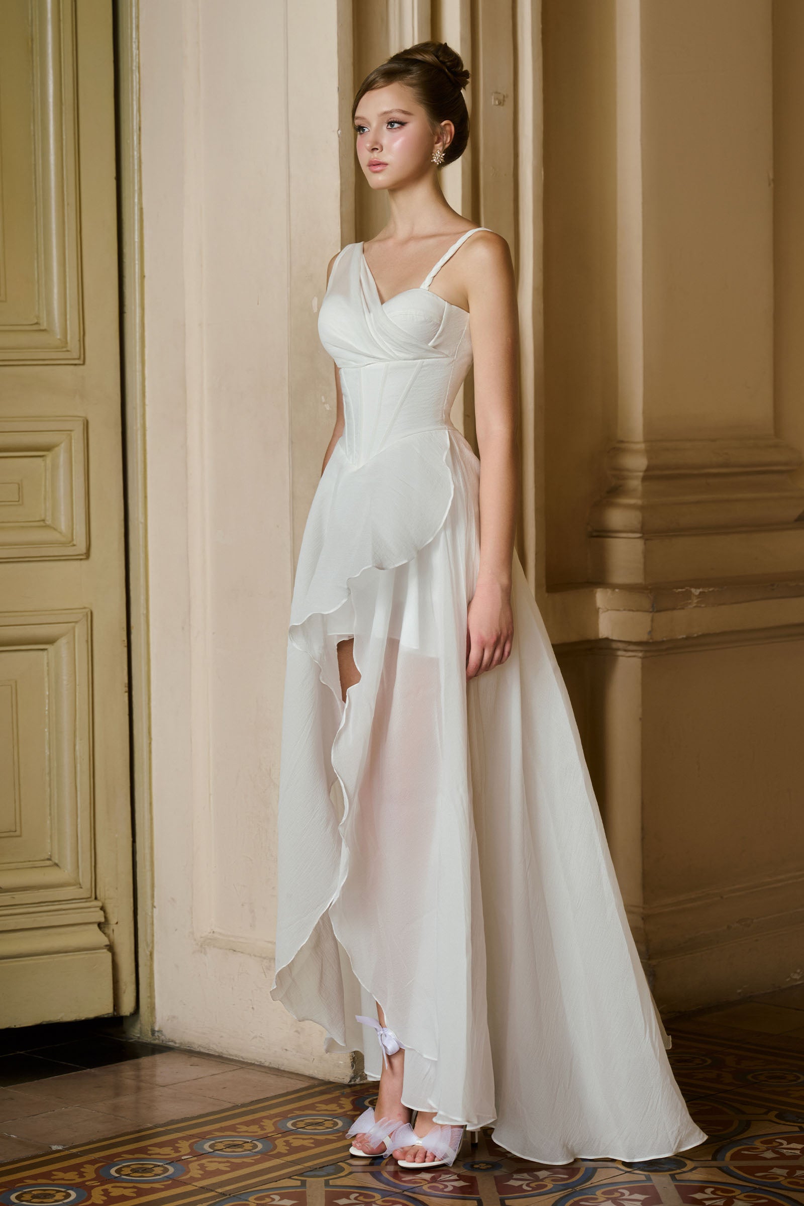 Celeste Asymmetric Maxi Dress