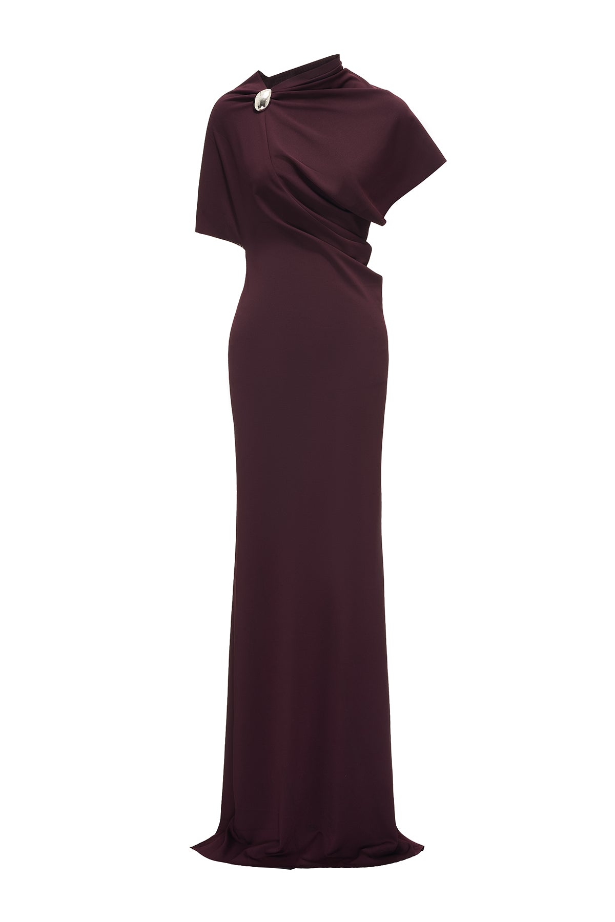 Thalassa Asymmetric Neck Maxi Dress