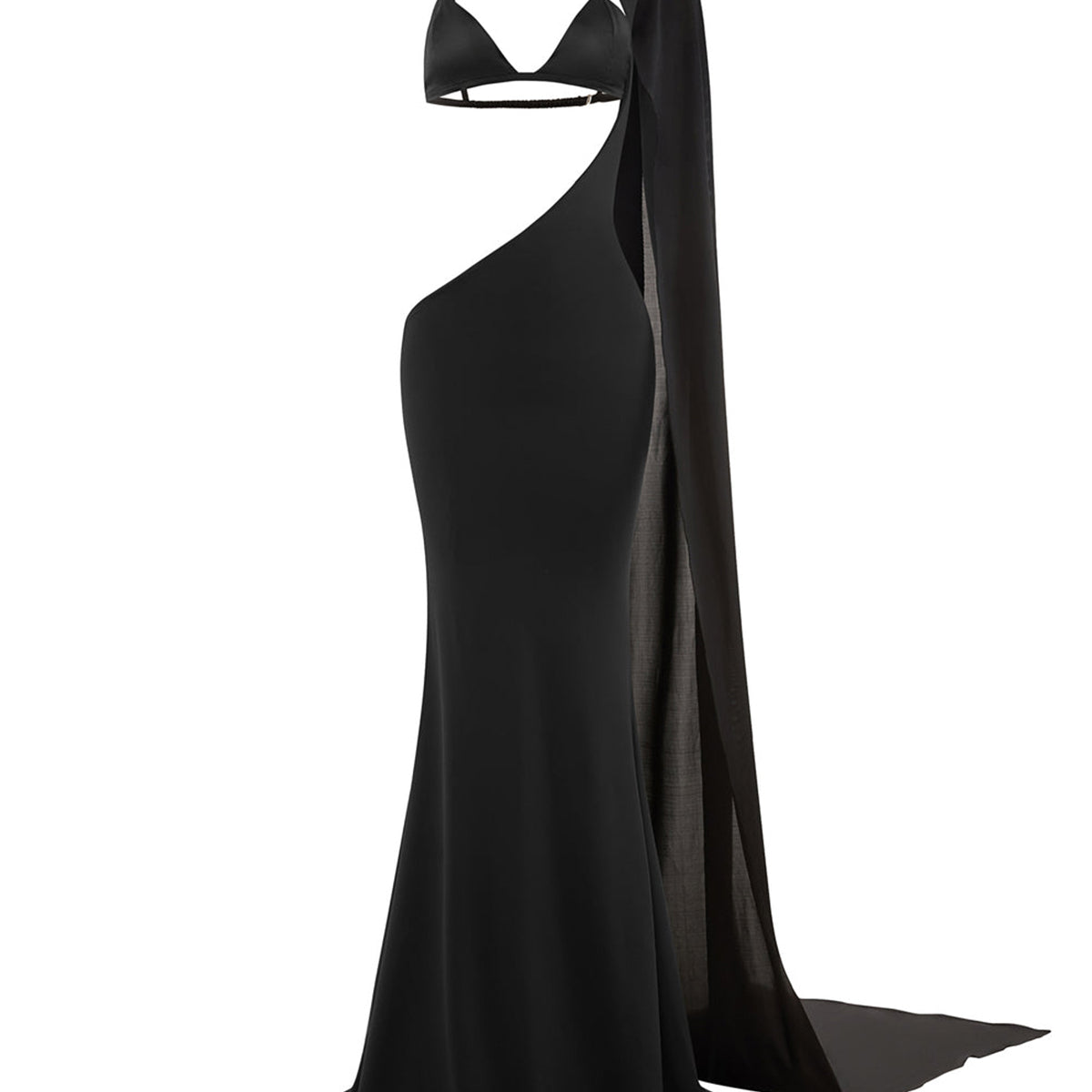 Selene Bodycon Cut-Out Spandex Floor Length Dress