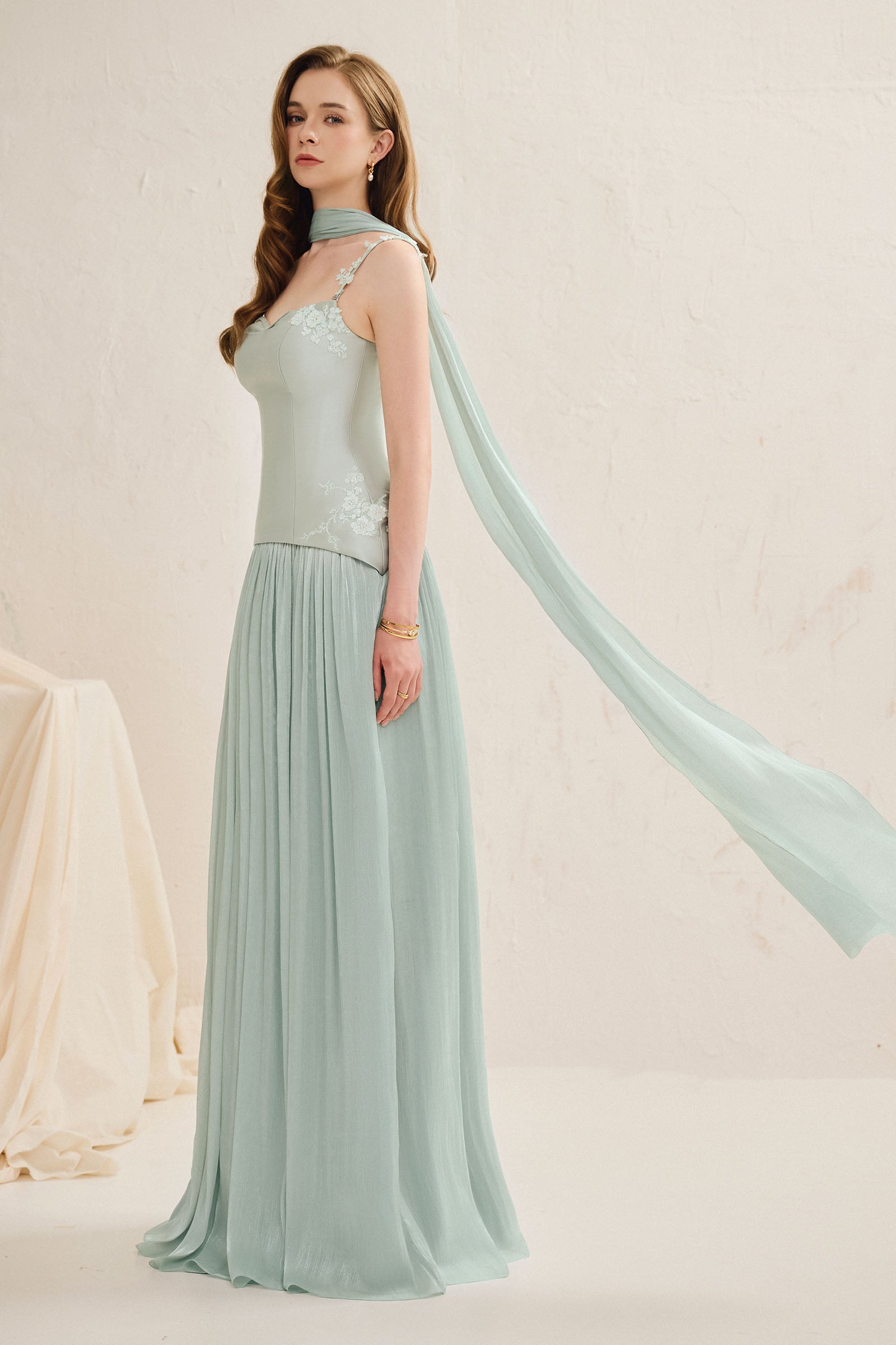 Mary Sweetheart Maxi Dress