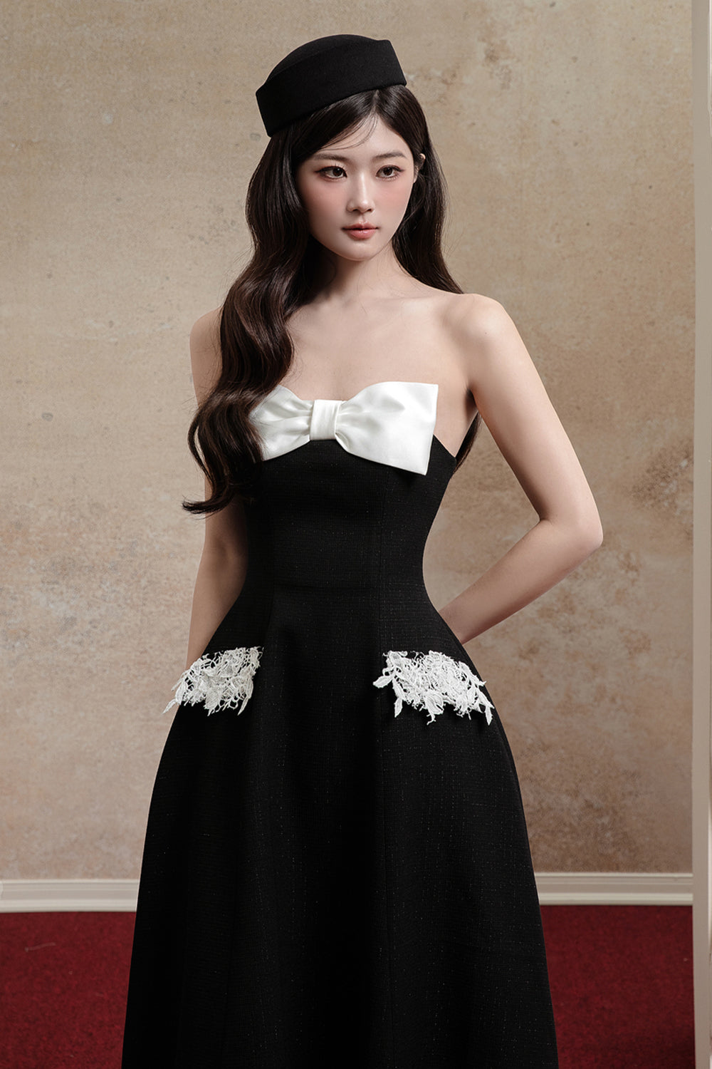 Davina Ribbon Midi Dress