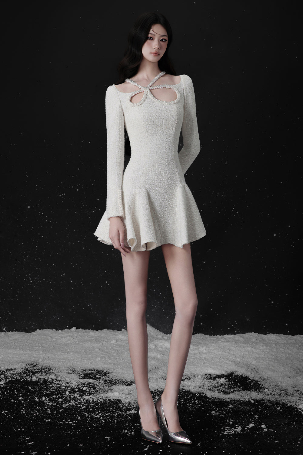 Neige Bead Mini Dress