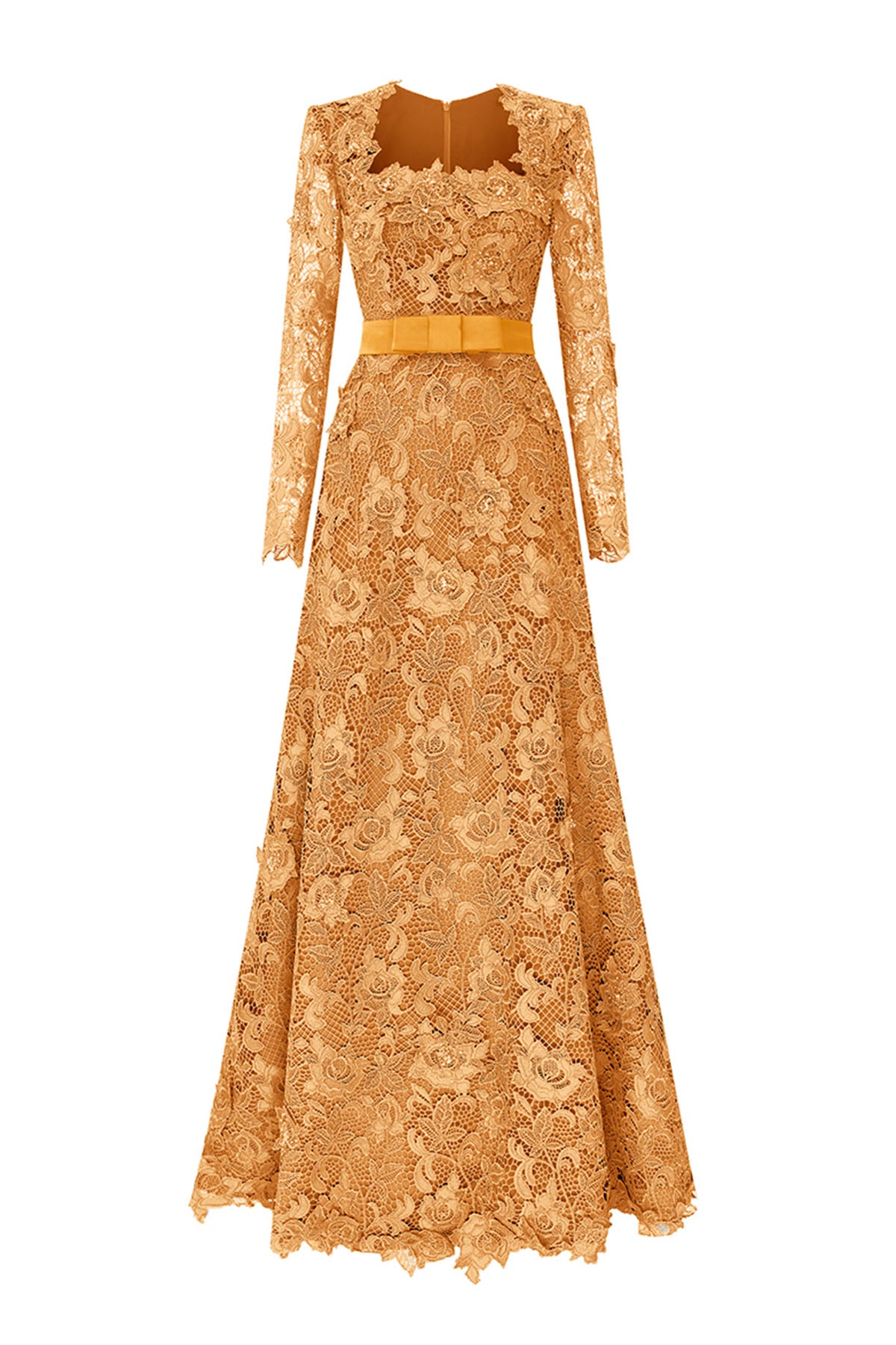 Noémie Trapeze Neck Maxi Dress
