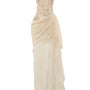 Butterfly Reverie Sarong Semi-Heart Neck Lace Floor Length Dress