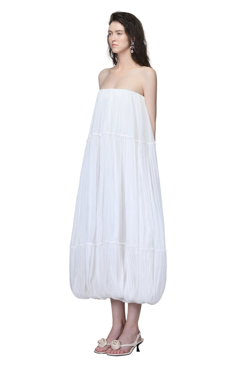 Lysae Bubble Midi Dress