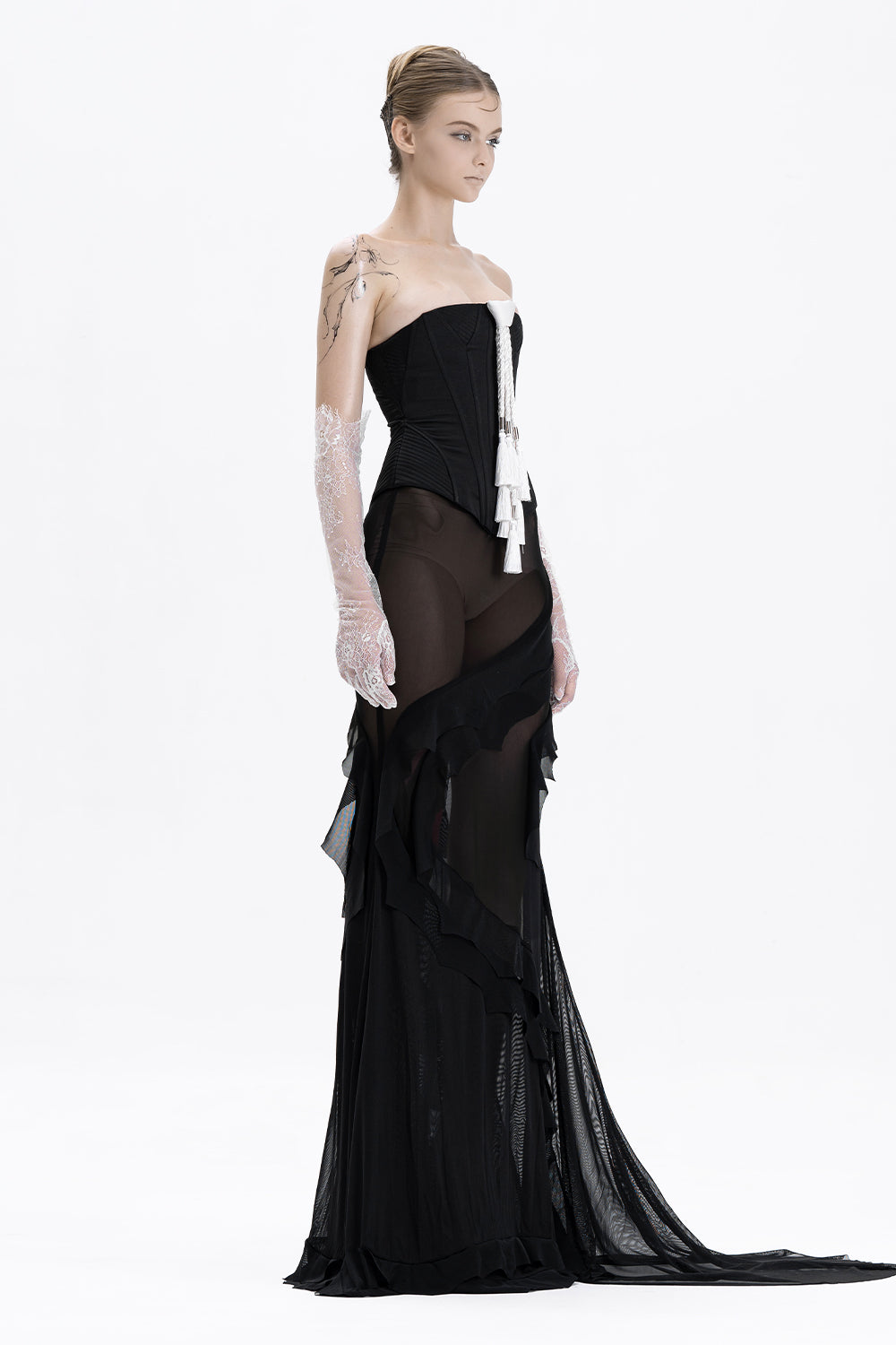 Vale Mermaid Draped Maxi Dress